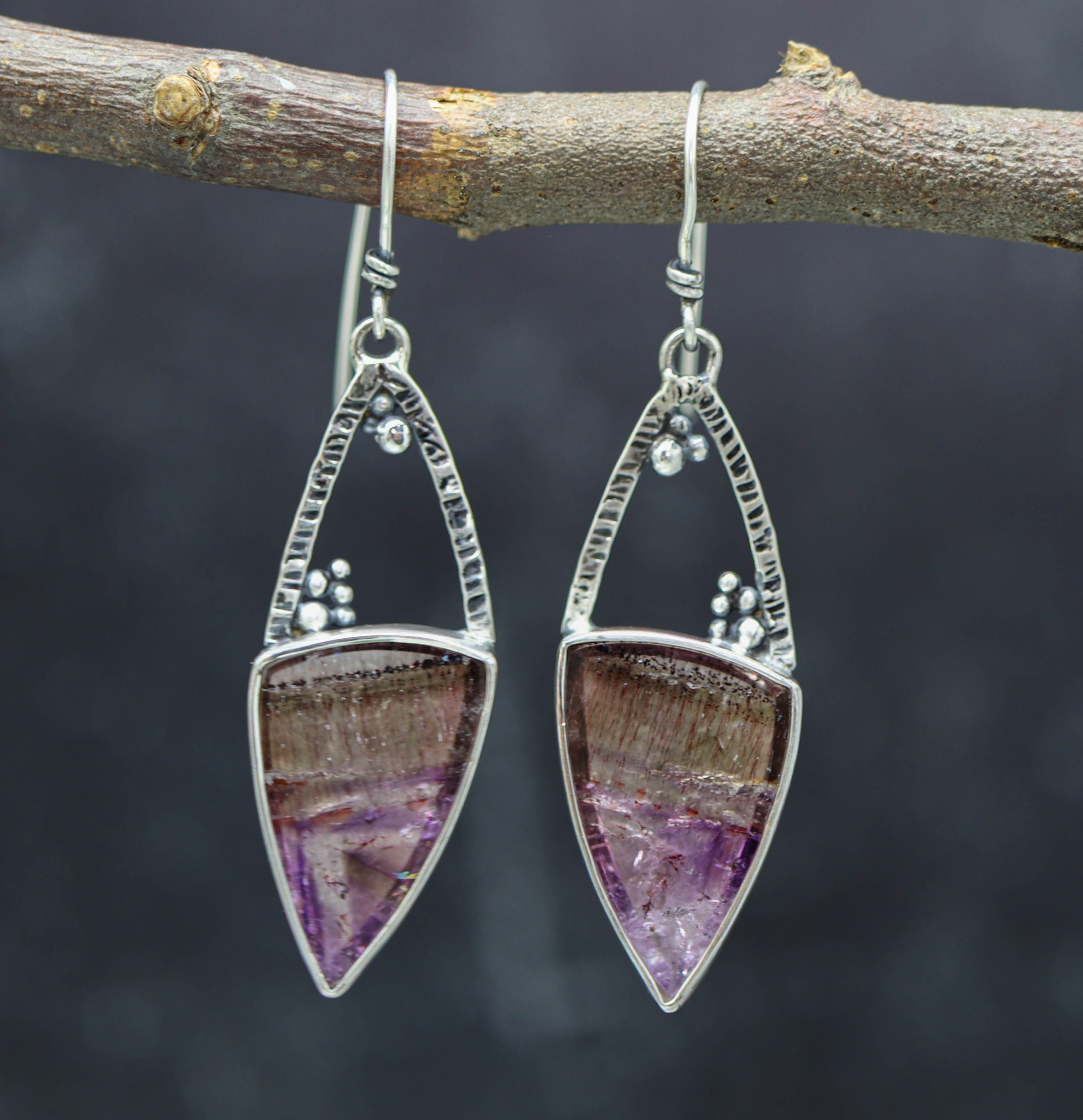 Super Seven Dangle Earrings Sterling Silver