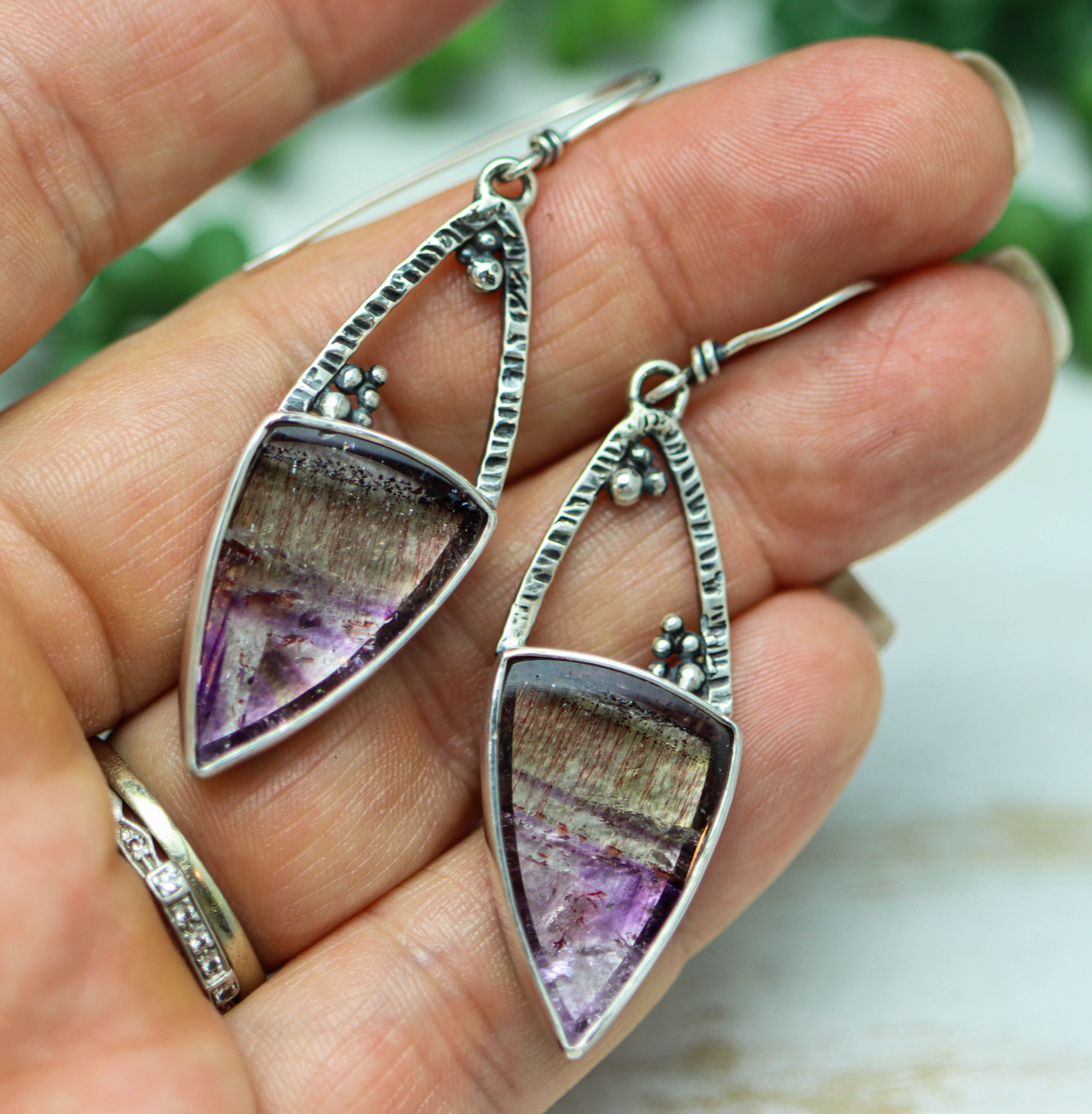 Super Seven Dangle Earrings Sterling Silver