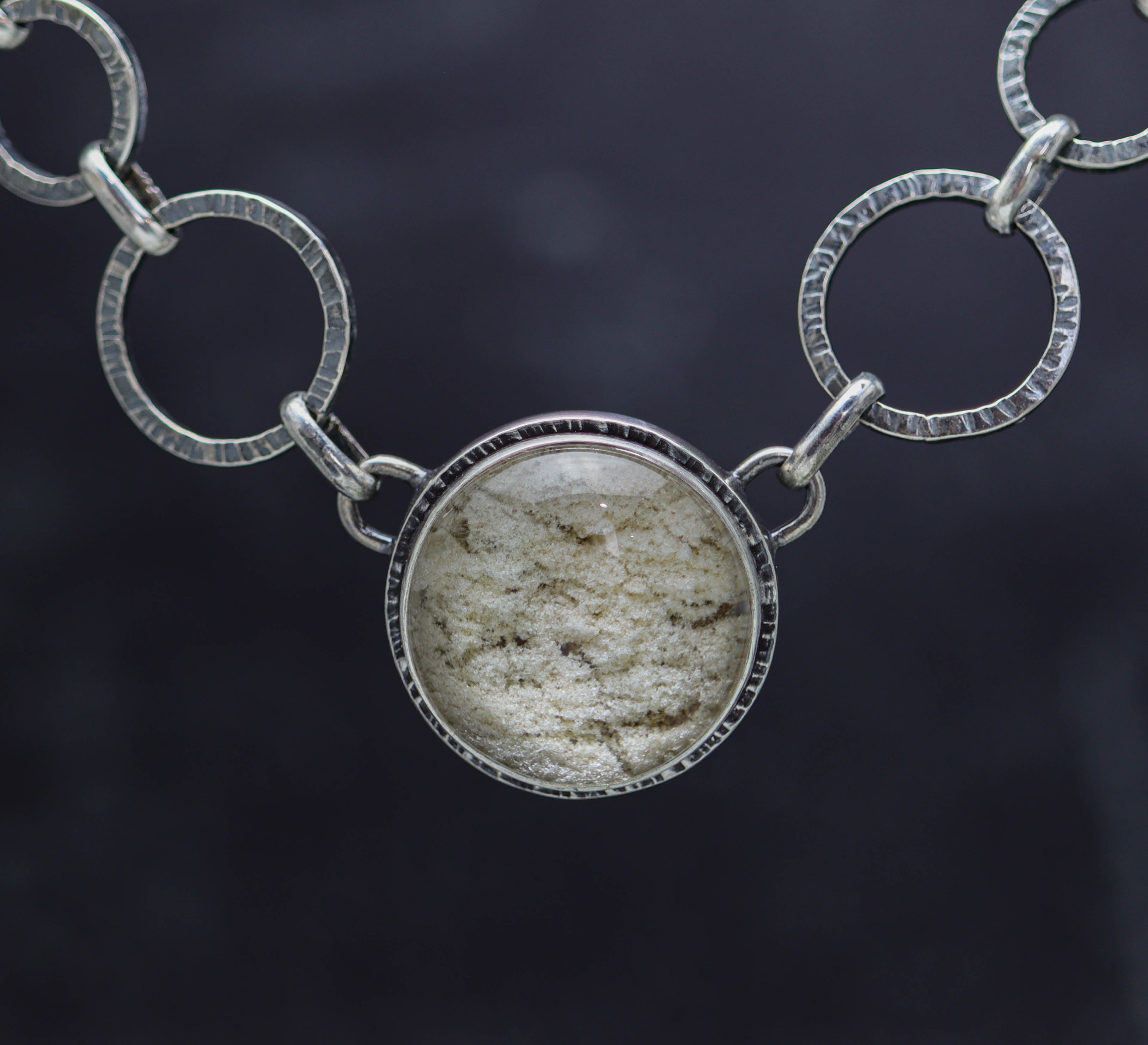 Garden Quartz Necklace Sterling Silver