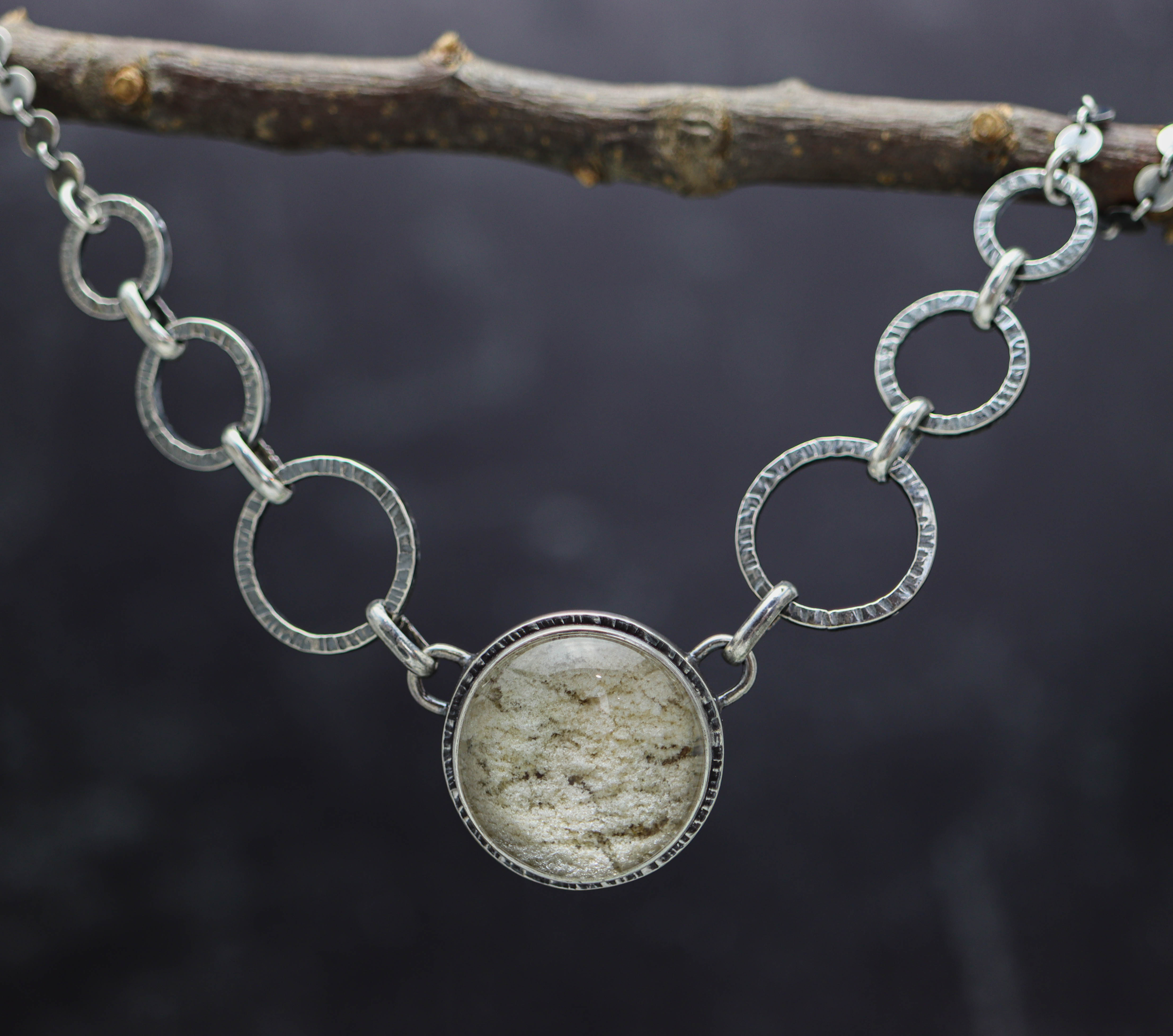 Garden Quartz Necklace Sterling Silver