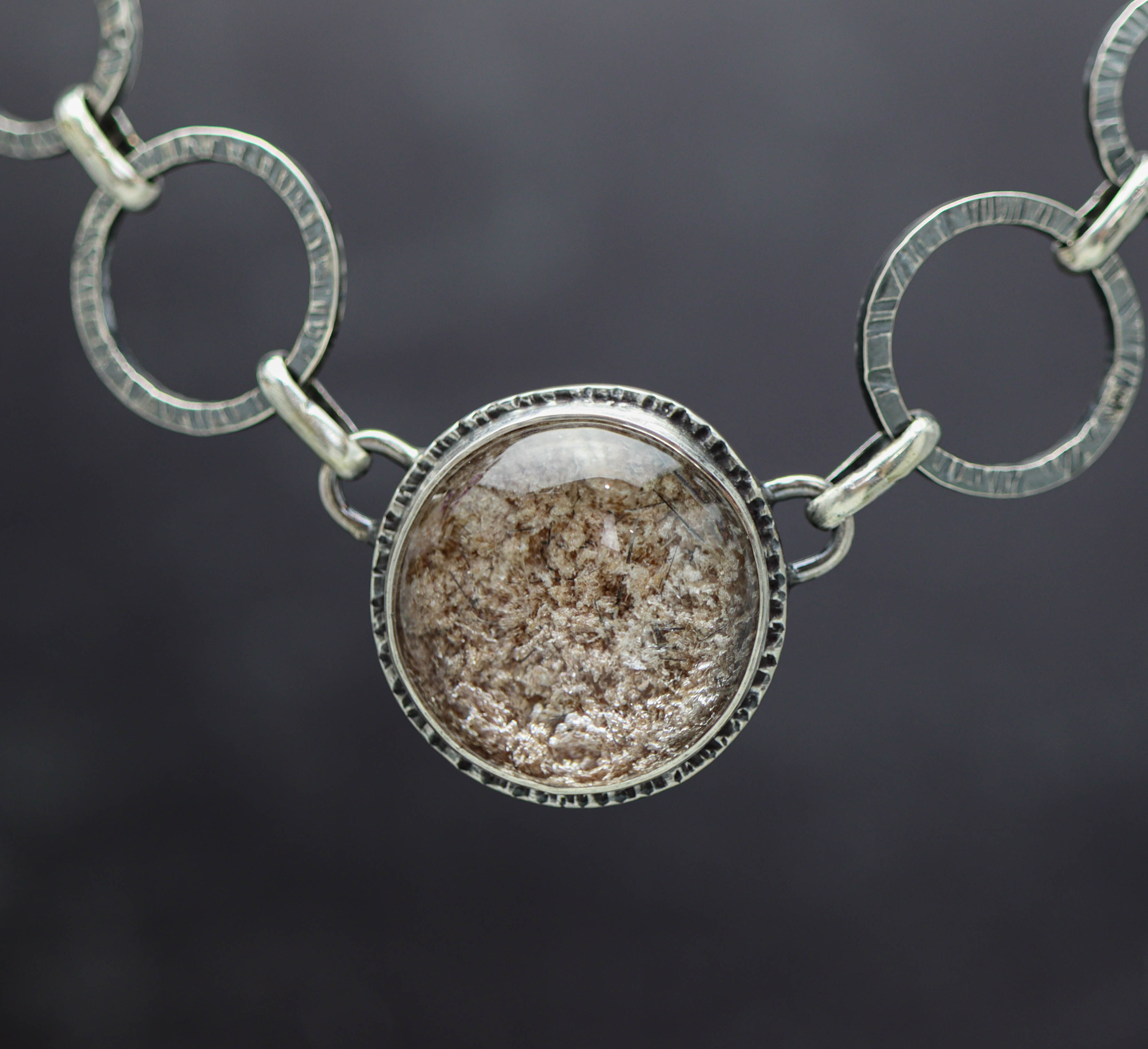 Garden Quartz Necklace Sterling Silver
