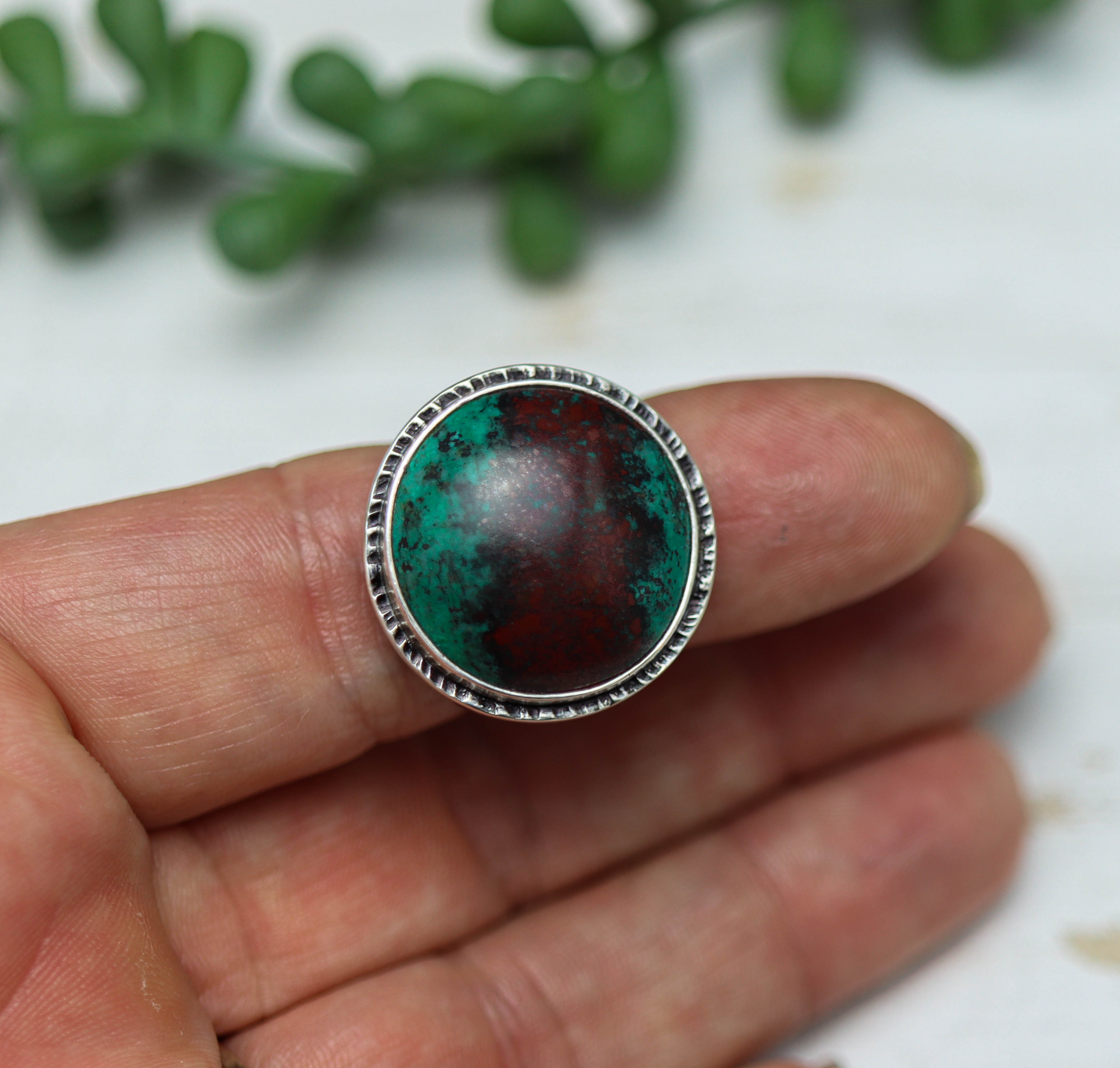 Sonoran Sunrise Sterling Silver Wide Band Ring