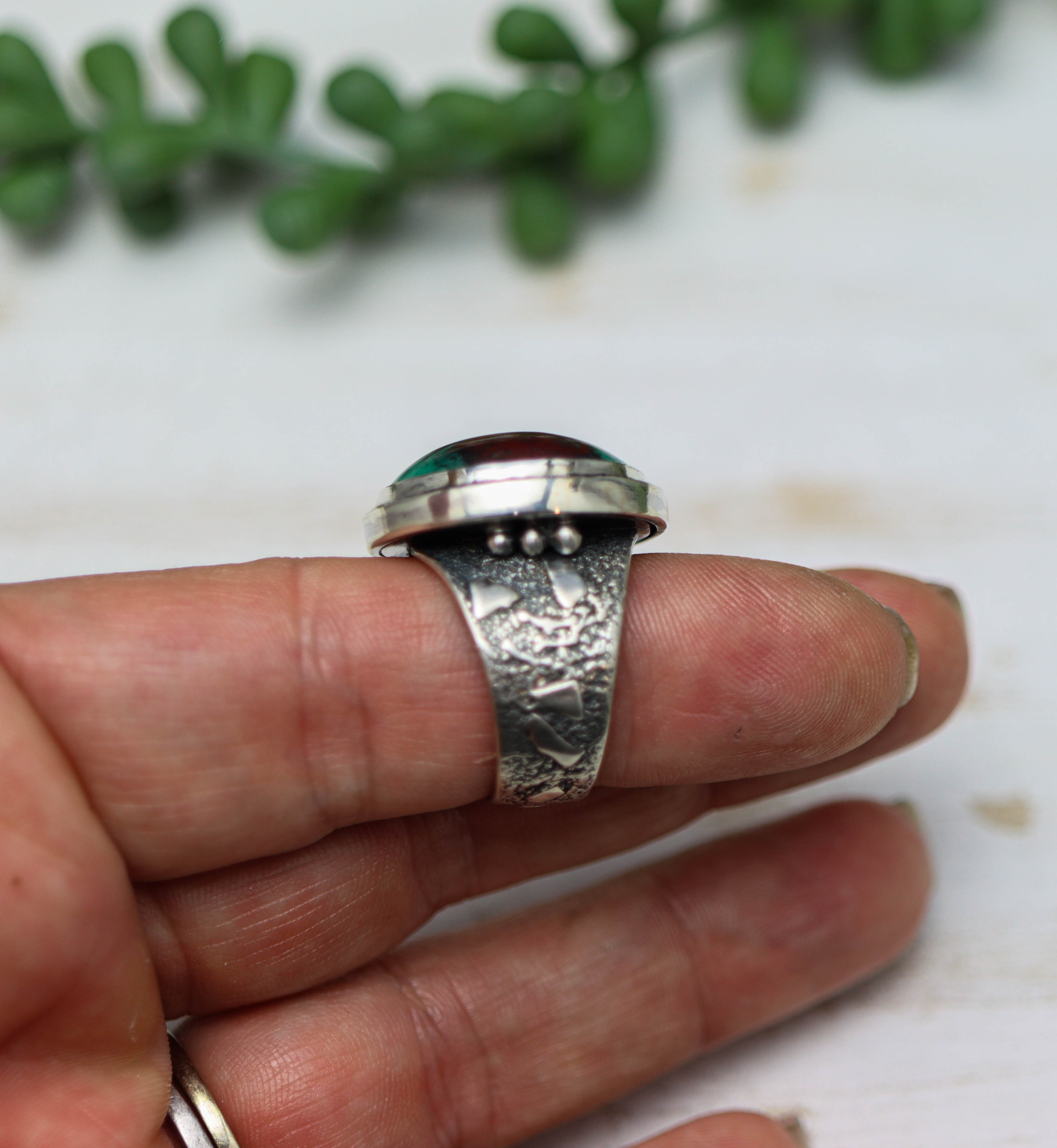 Sonoran Sunrise Sterling Silver Wide Band Ring