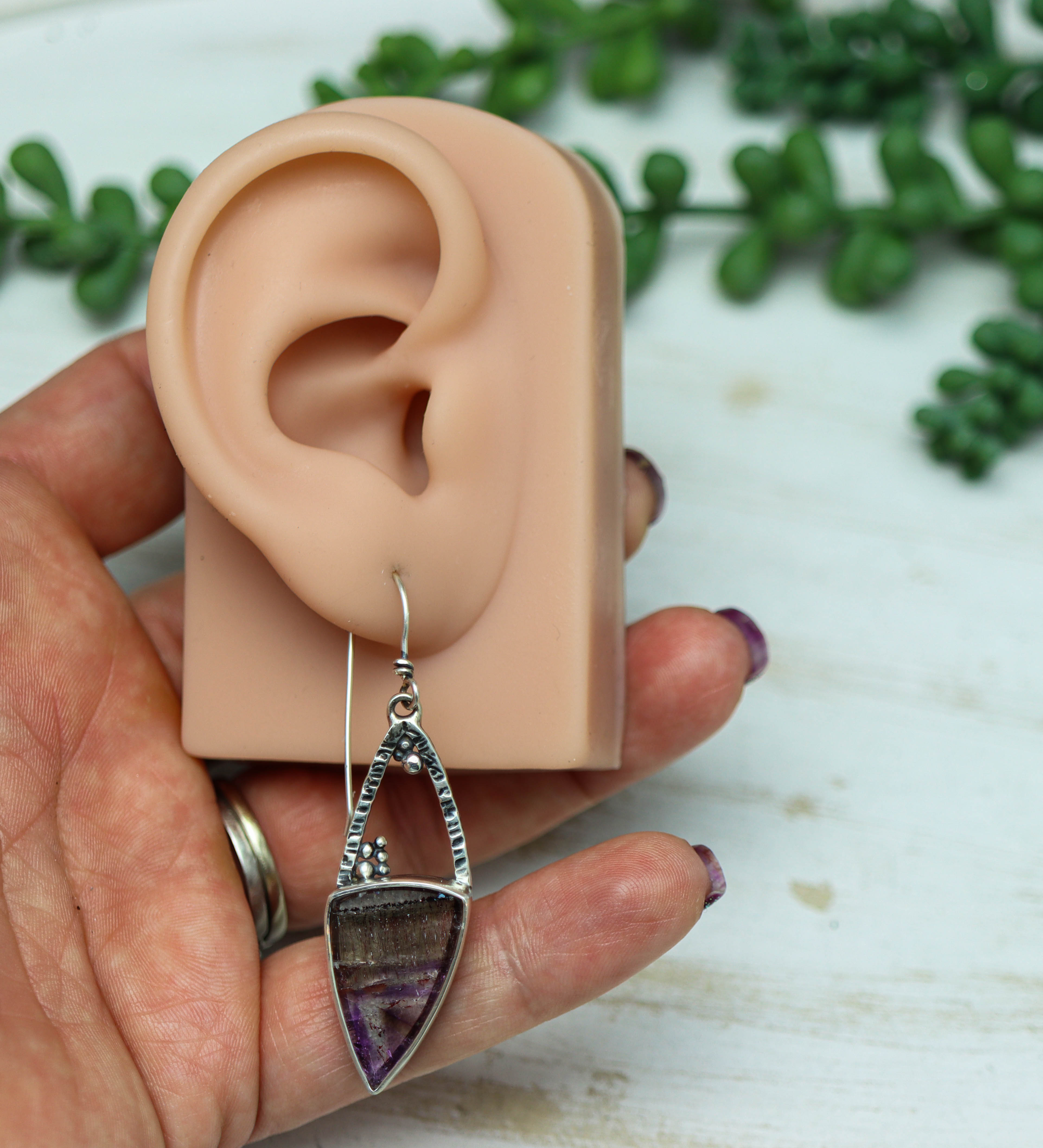 Super Seven Dangle Earrings Sterling Silver
