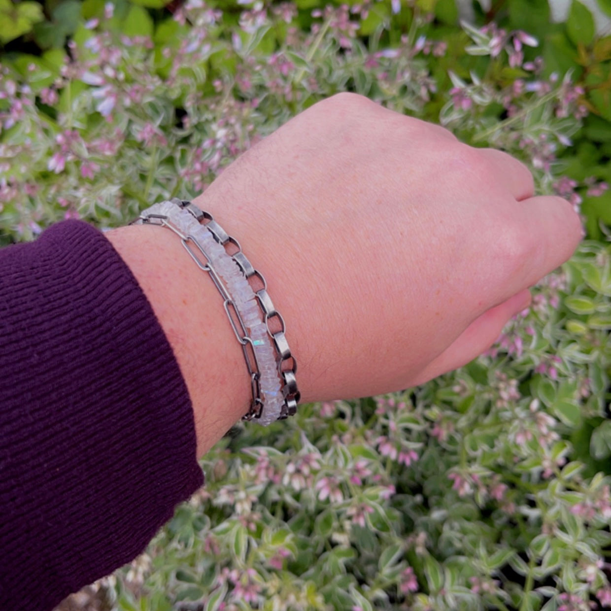 Multicolor Moonstone Bracelet 8mm - Remedywala