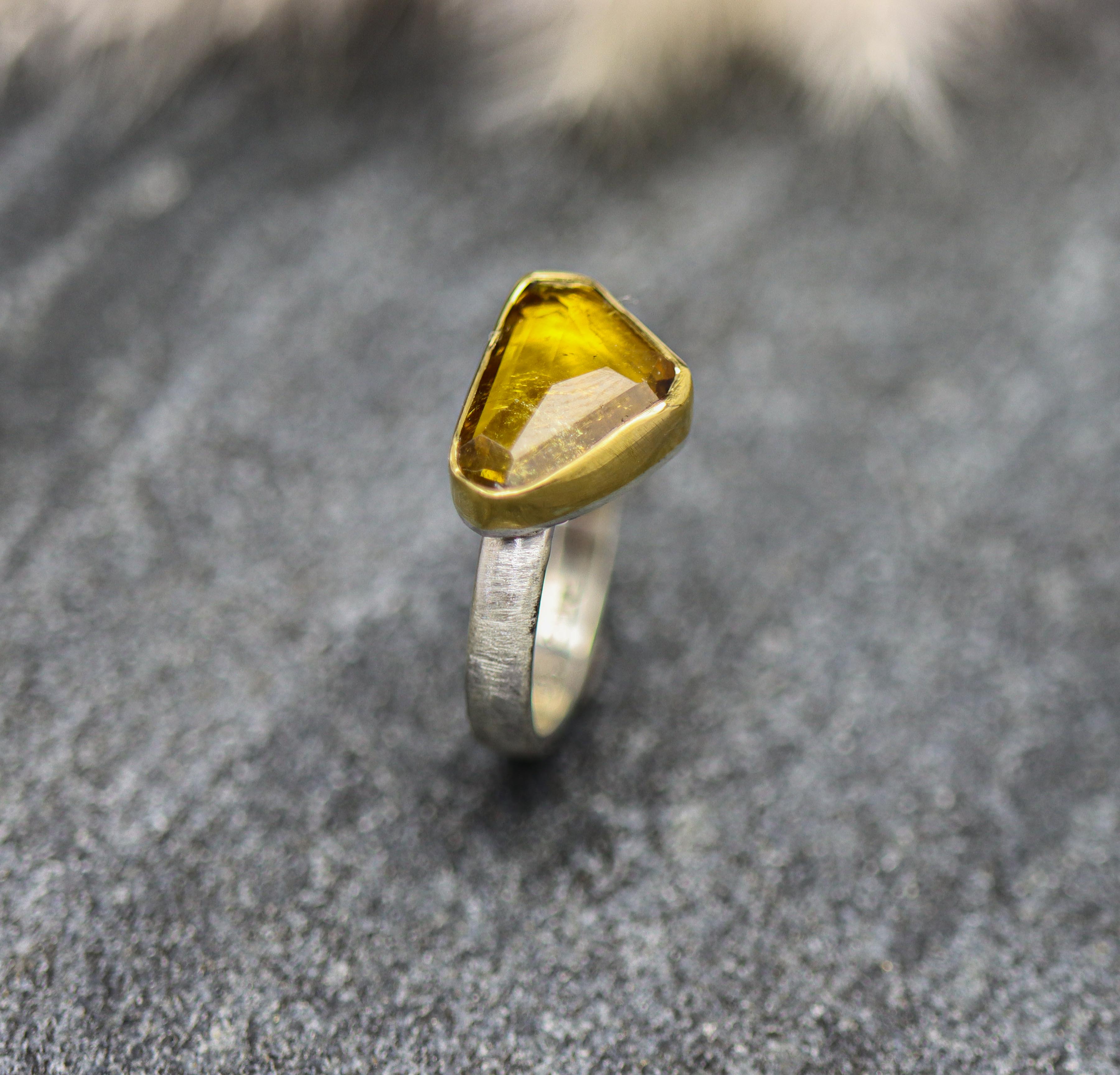 Textured Dragon Ring in 22K Gold
