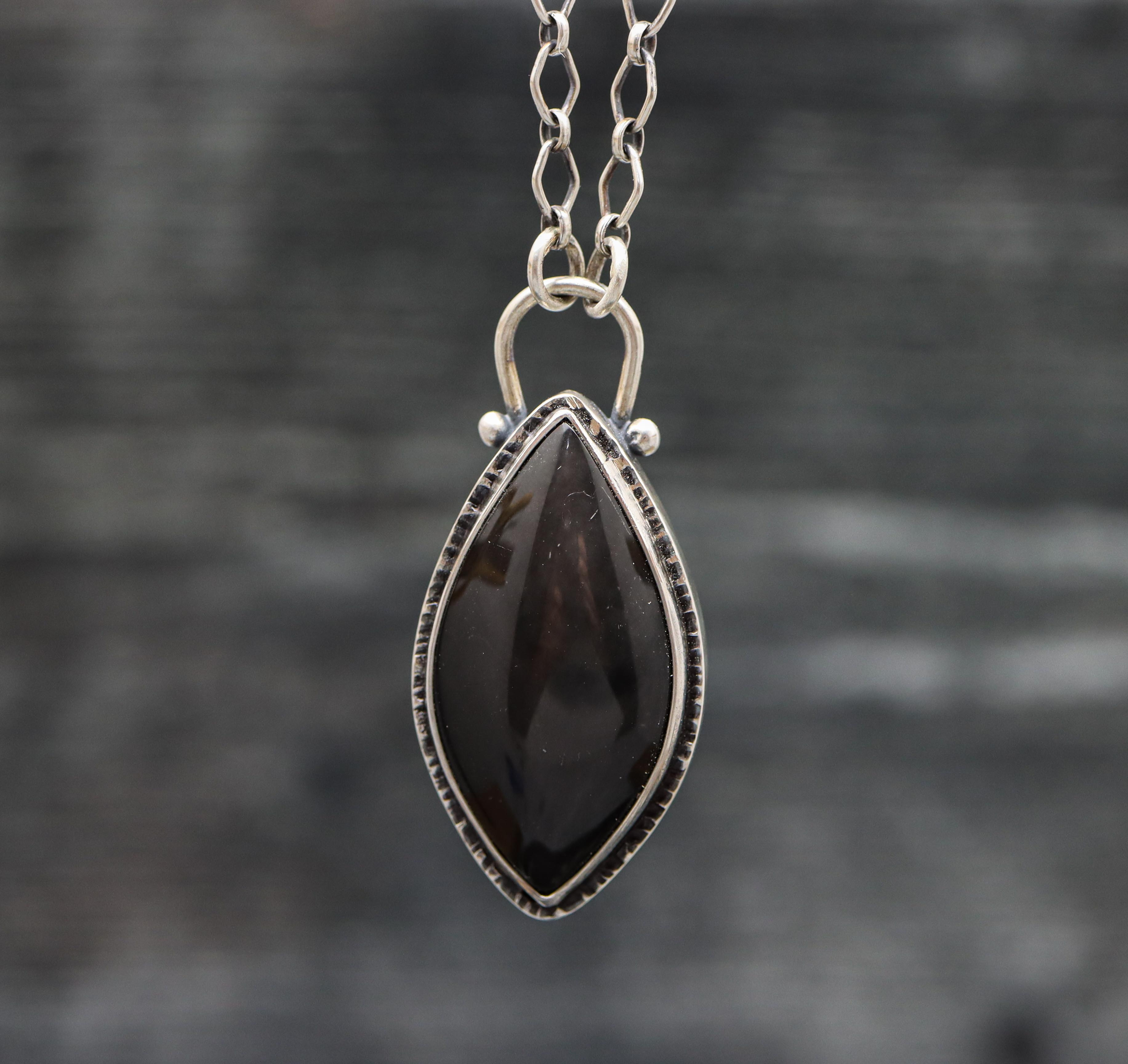Black Obsidian Necklace | The Cosmic Crystal
