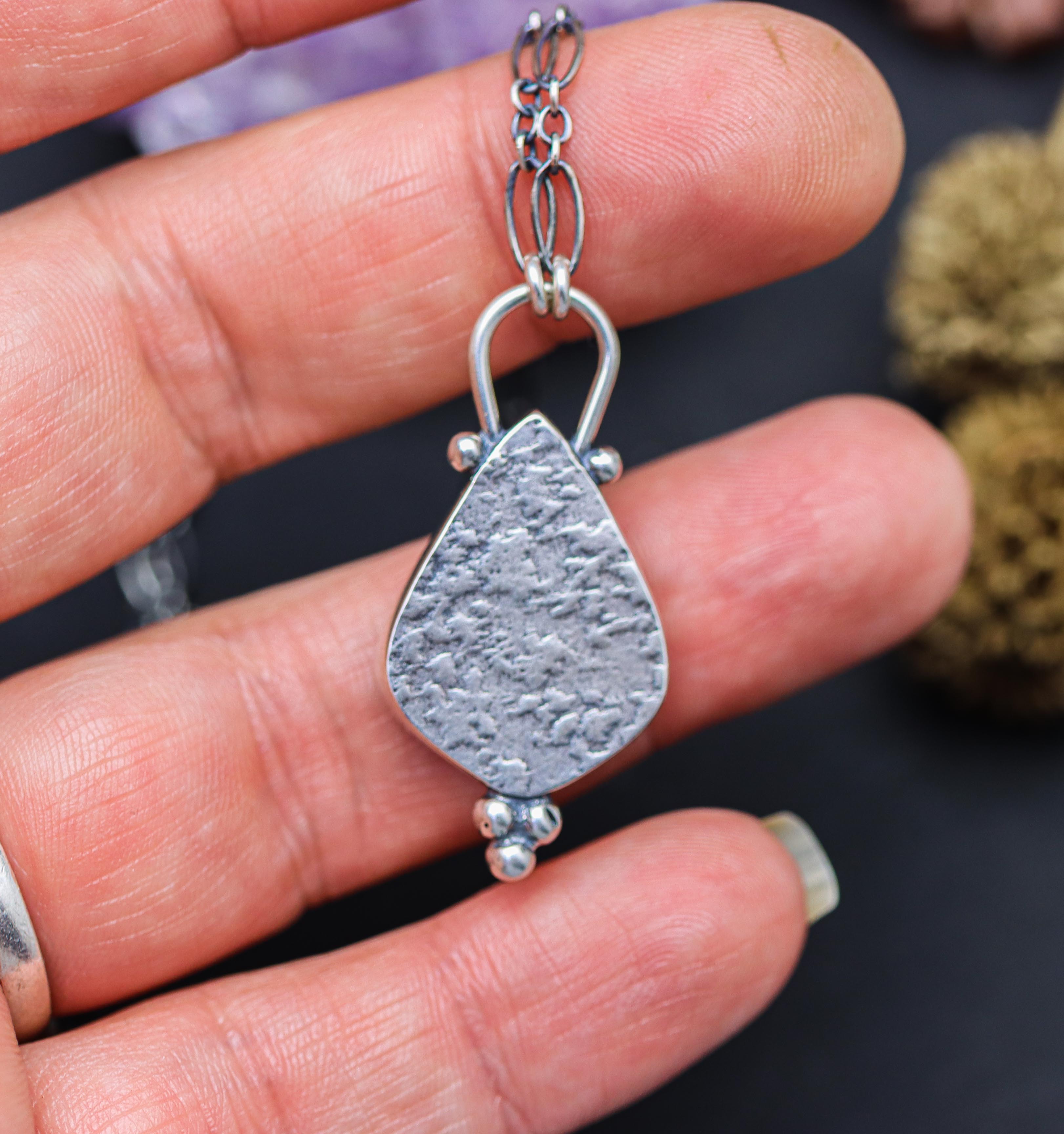 Sonoran Sunrise Pendant Sterling Silver One Of a Kind Gemstone Necklace